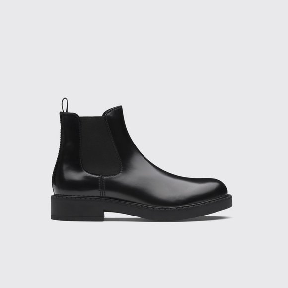 Prada Brushed leather Chelsea Boots - Picture 1 of 4